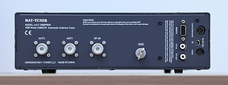 mAT-1500ProII 后面板
